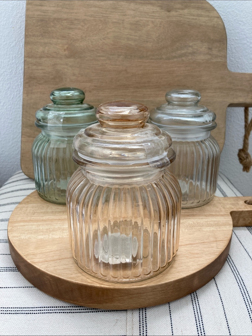 SALE! 50% Off Target Ribbed Glass Apothecary Jars 7” Tall